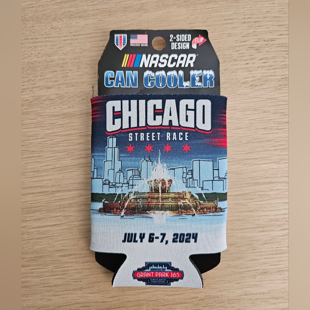 NWT Nascar Chicago Street Race Can Coozie